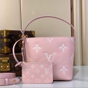 Lv monogram Pink purse with mini wallet